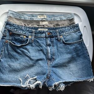 (3) Madewell Jean shorts. Size 30